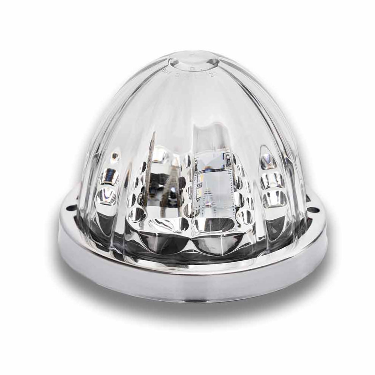 Star Burst Series Clear Red Clearance & Marker Star Burst Watermelon LED Light - Berube's Truck Accessories
