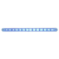 United Pacific - 14 LED 12" Auxiliary Strip Light (Blue LEDs/Clear Lens)