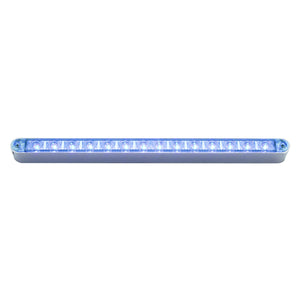 United Pacific - 14 LED 12" Auxiliary Strip Light (Blue LEDs/Clear Lens)