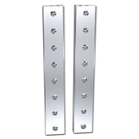 Panelite - Peterbilt 589 Front Air Cleaner Light Bar w 8 x 3/4" LED Lights (Amber/Clear)