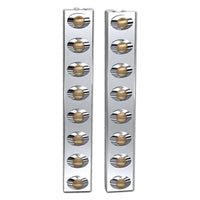 Panelite - Peterbilt 589 Front Air Cleaner Light Bar (8 x M3 Amber/Amber LED Lights)