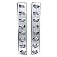 Panelite - Peterbilt 589 Front Air Cleaner Light Bar (8 x M3 Amber/Clear LED Lights)