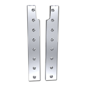 Panelite - Petebilt 589 Rear Air Cleaner Light Bars w 8 x 3/4" LED Lights (Red/Clear)