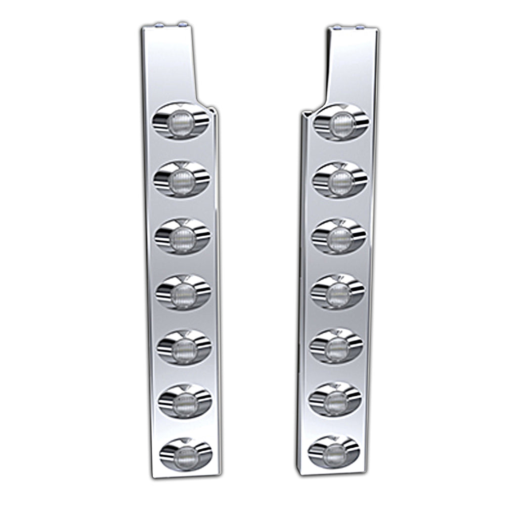 Panelite - Peterbilt 589 Rear Air Cleaner Light Bar (7 x M3 Red/Clear LED Lights)