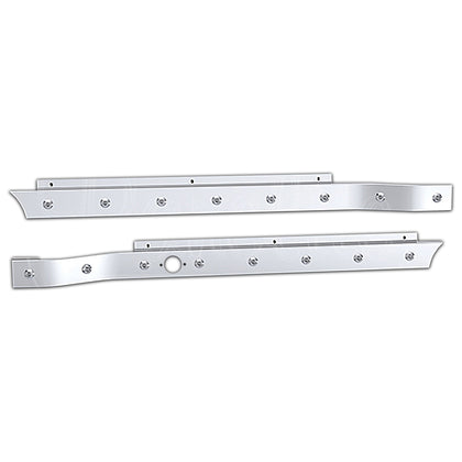 Panelite - Peterbilt 589 Block Heater Cab Panels (8 x 3/4" Round Amber/Clear LED Lights)