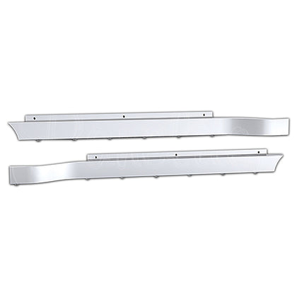 Panelite - Peterbilt 589 Underlit Cab Panels (8 x 3/4" Round Amber/Clear LED Lights)