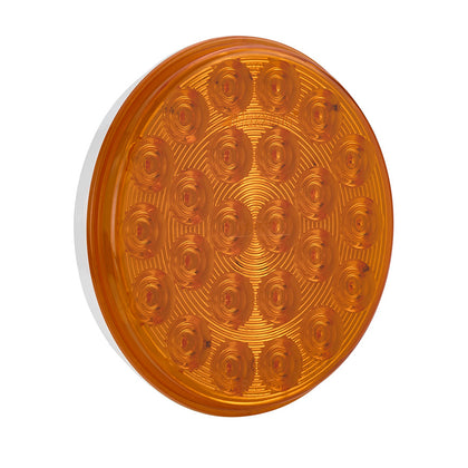 Maxxima - 4" Round Amber Flashing LED Warning & Amber Park or Turn Signal Light