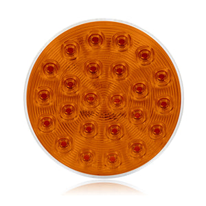 Maxxima - 4" Round Amber Flashing LED Warning & Amber Park or Turn Signal Light