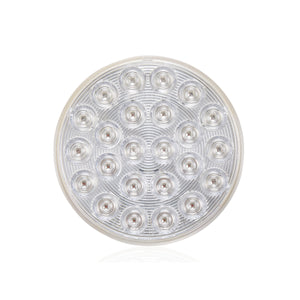 Maxxima - 4" Round Amber w Clear Lens Flashing LED Warning & Turn Signal Light