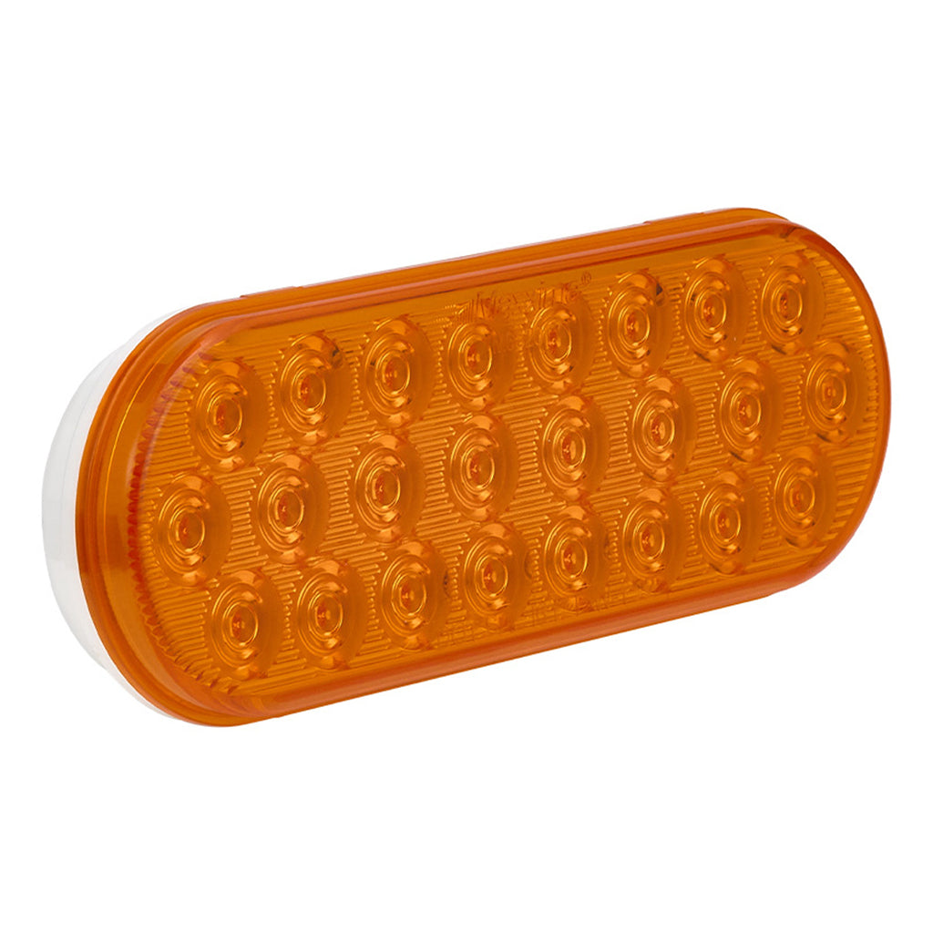 Maxxima - 6" Oval Amber Flashing Warning & Parking Front or Rear Turn Signal Light