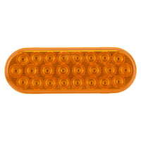 Maxxima - 6" Oval Amber Flashing Warning & Parking Front or Rear Turn Signal Light