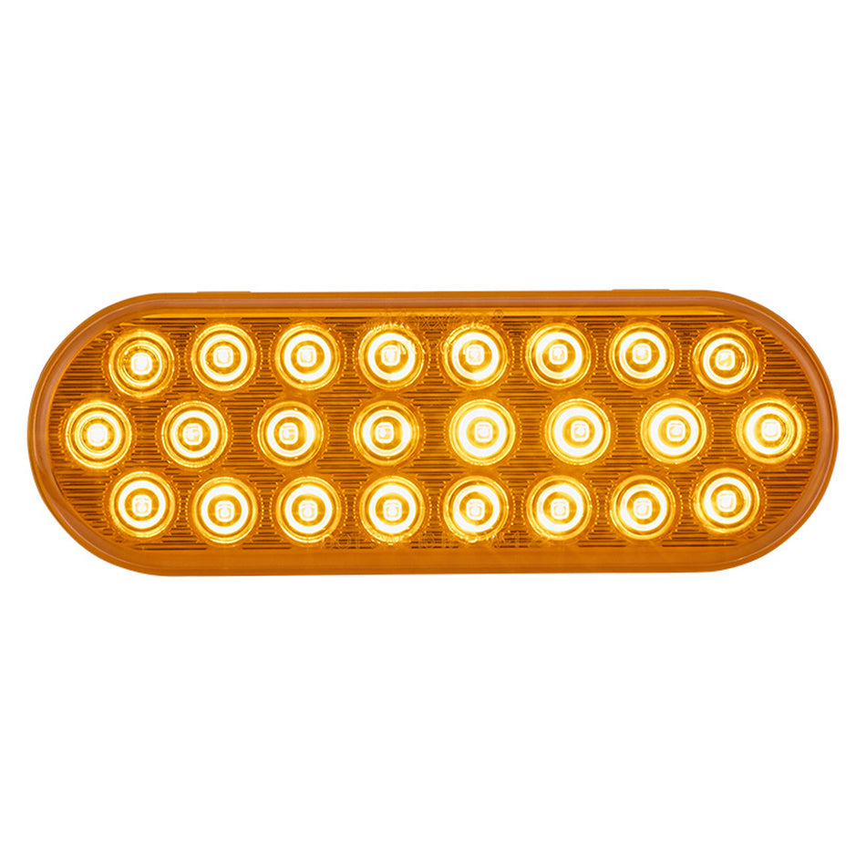 Maxxima - 6" Oval Amber Flashing Warning & Parking Front or Rear Turn Signal Light