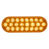 Maxxima - 6" Oval Amber Flashing Warning & Parking Front or Rear Turn Signal Light