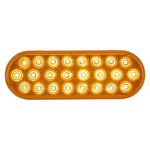 Maxxima - 6" Oval Amber Flashing Warning & Parking Front or Rear Turn Signal Light