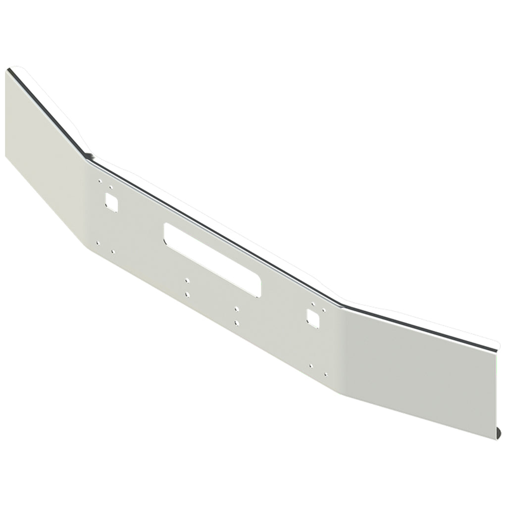 Valley Chrome - 1986-2003 Kenworth T-800 Conventional Square 14" Chromed Bumper w 7" Break Back