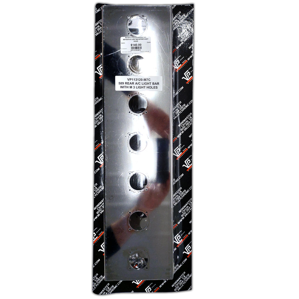 Valley Chrome - Peterbilt 589 Rear Air Cleaner Mount w 7 X M3 Light Holes