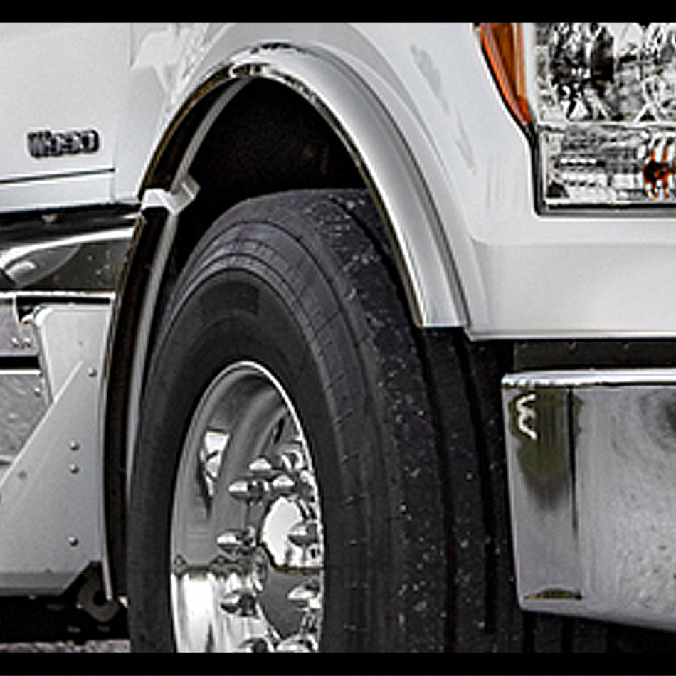RealWheel - Kenworth T880, W900, W990 (Set-Forward) Fenderettes (4 Pc. Set - Split Fenders)