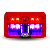 Oval USA Flag Projector 13 Diode LED Door Light for Peterbilt/Kenworth Driver Side