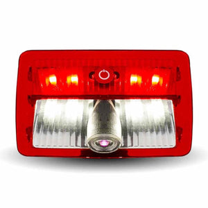 Oval USA Flag Projector 13 Diode LED Door Light for Peterbilt/Kenworth Driver Side