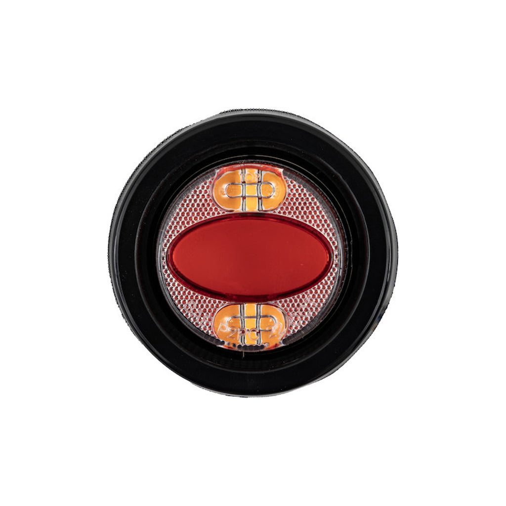 Buyers - 2" Round Recessed Combo Marker/Strobe Light (Red/Amber)
