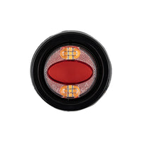 Buyers - 2" Round Recessed Combo Marker/Strobe Light (Red/Amber)
