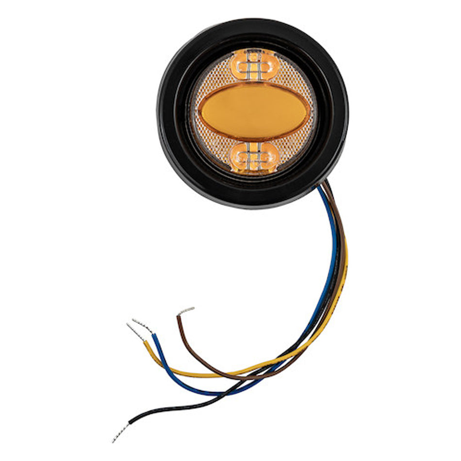 Buyers - 2" Round Recessed Combo Marker/Strobe Light (Amber/Amber)