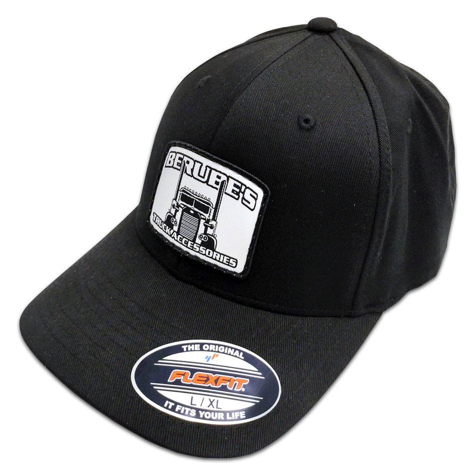 Berube's Large/X-Large Fitted Trucker Hat (Black)