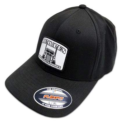 Berube's Large/X-Large Fitted Trucker Hat (Black)