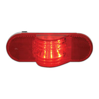 Grand General - Oval Side Marker & Turn LED Light with Reflector (Red/Red)
