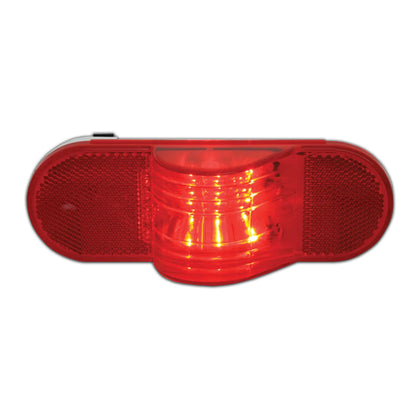 Grand General - Oval Side Marker & Turn LED Light with Reflector (Red/Red)