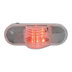 Grand General - Oval Side Marker & Turn LED Light with Reflector (Red/Red)