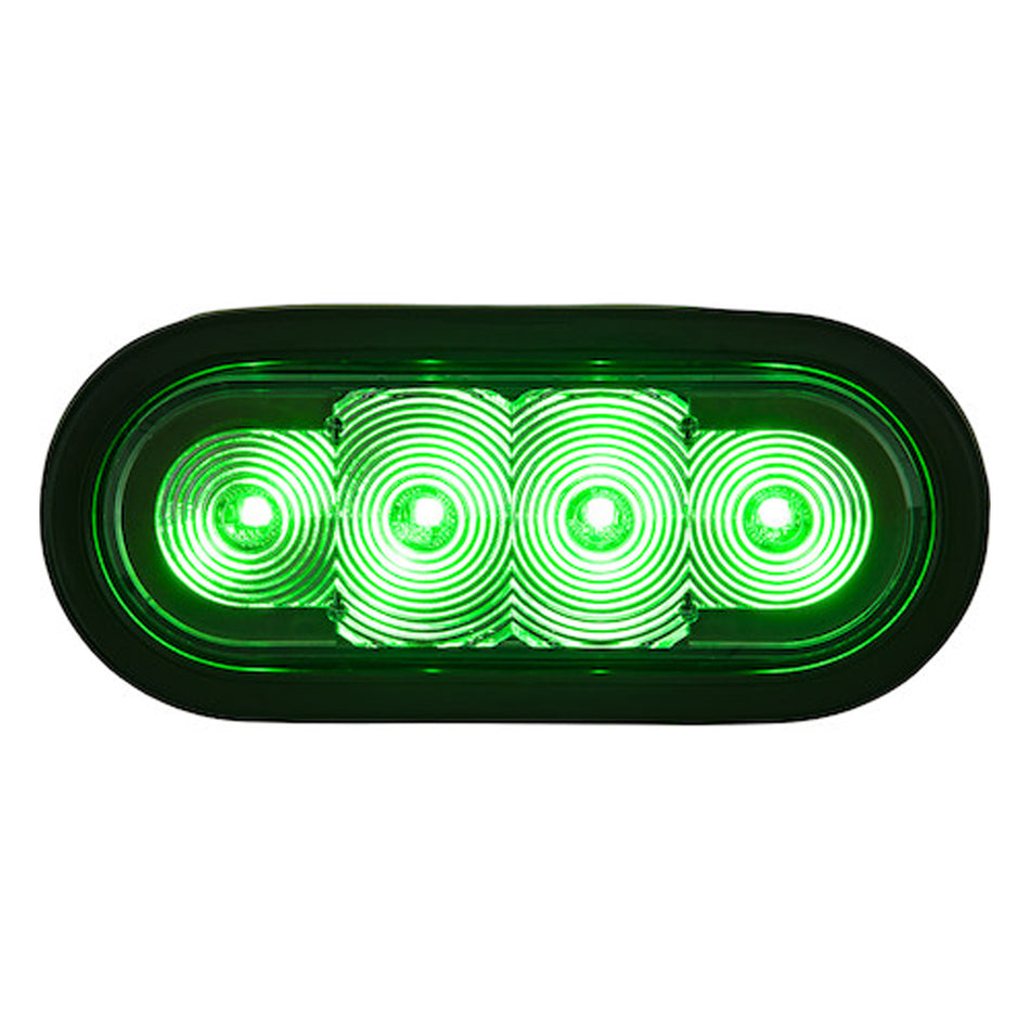 6" Quad Flash Oval LED Recessed Strobe Light Series