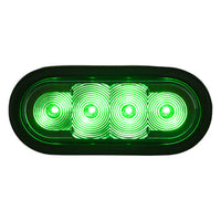 6" Quad Flash Oval LED Recessed Strobe Light Series