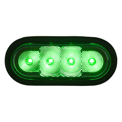 6" Quad Flash Oval LED Recessed Strobe Light Series