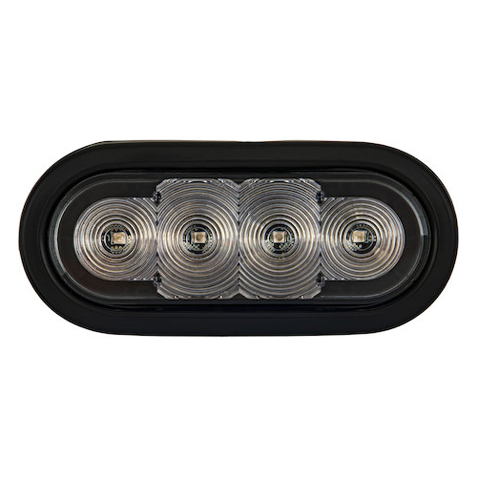 6" Quad Flash Oval LED Recessed Strobe Light Series