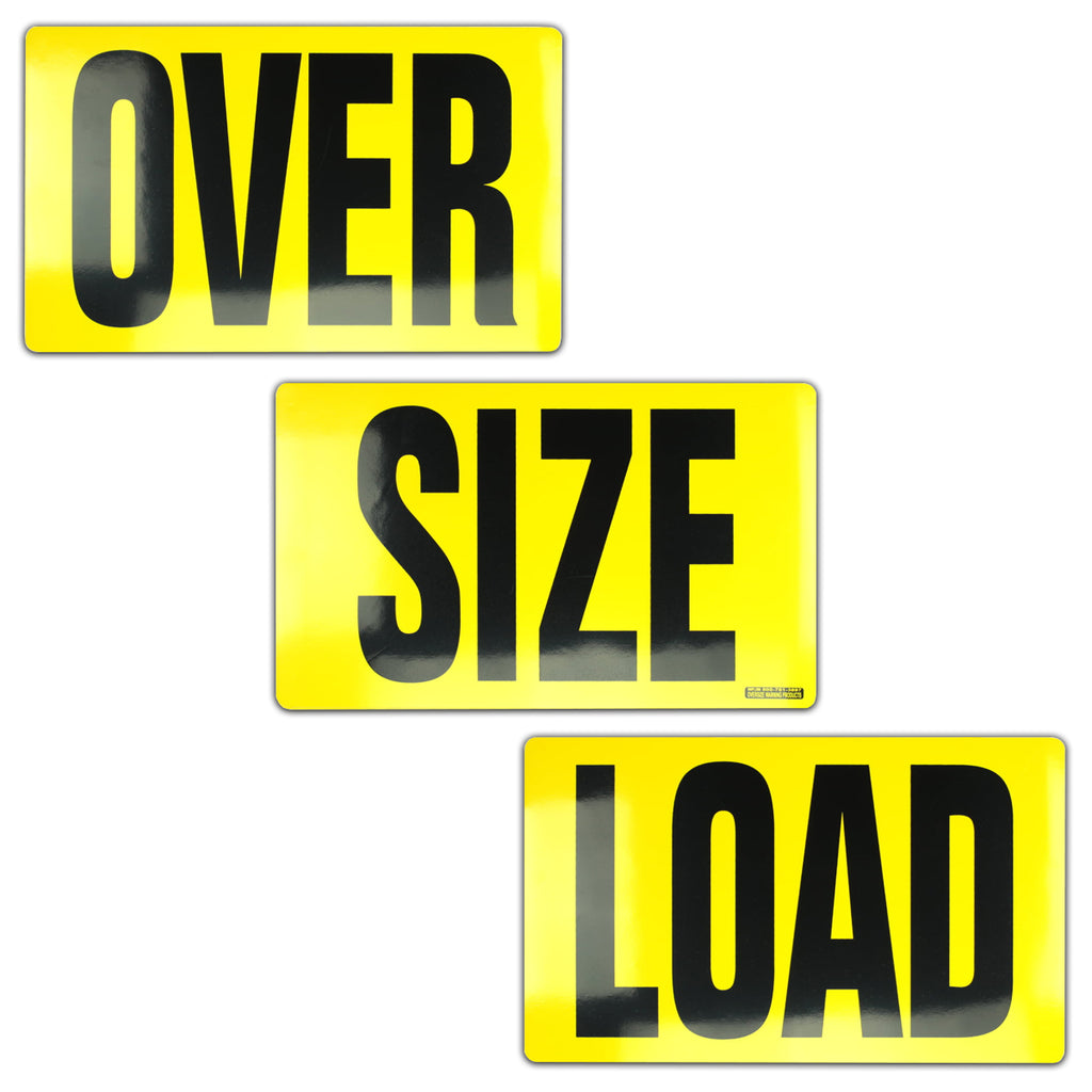 3-Piece Magnetic Oversize Load Sign (12" x 72")