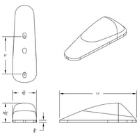 Grakon 2000 Style, 19 LED, Cab Light Kit w Clear Lens