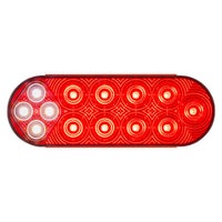 6" Oval Hybrid Combination Stop/Turn/Tail + Back-Up Grommet Mount Light