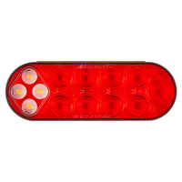 6" Oval Hybrid Combination Stop/Turn/Tail + Back-Up Grommet Mount Light