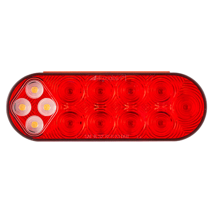 6" Oval Hybrid Combination Stop/Turn/Tail + Back-Up Grommet Mount Light