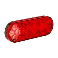 6" Oval Hybrid Combination Stop/Turn/Tail + Back-Up Grommet Mount Light