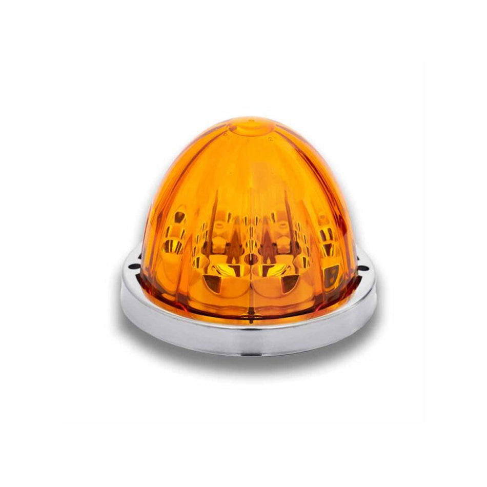 Amber Clearance & Marker Star-Burst Watermelon LED Light – 19 Diodes