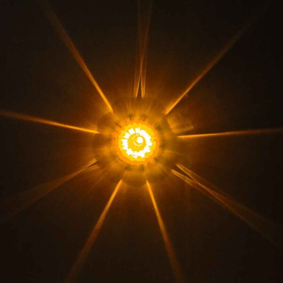 Amber Clearance & Marker Star-Burst Watermelon LED Light – 19 Diodes