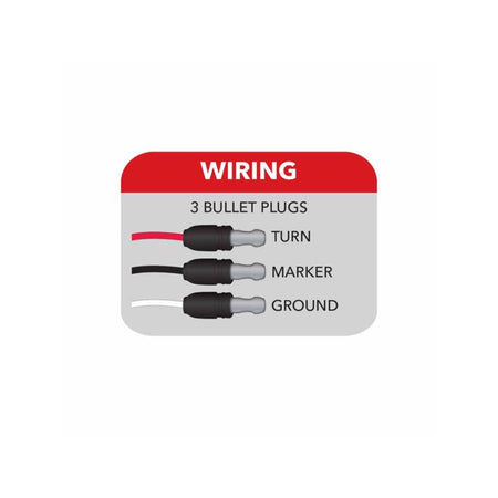 Red Stop, Turn & Tail Star-Burst Watermelon LED Light – 19 Diodes - Berube's Truck Accessories