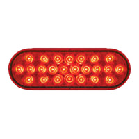 Grand General - 12/24V Multi-Voltage Oval Pearl LED light (Amber LEDs/Amber or Red Lens)