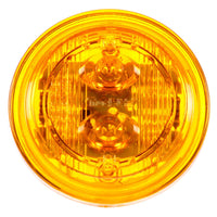 30 Series, Low Profile, LED, Yellow or Red Round, 6 Diode, Marker Clearance Light, PC, Fit 'N Forget M/C, 12V