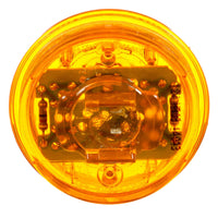 30 Series, Low Profile, LED, Yellow or Red Round, 6 Diode, Marker Clearance Light, PC, Fit 'N Forget M/C, 12V