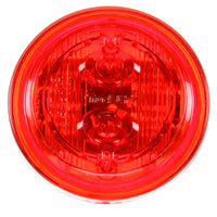 30 Series, Low Profile, LED, Yellow or Red Round, 6 Diode, Marker Clearance Light, PC, Fit 'N Forget M/C, 12V