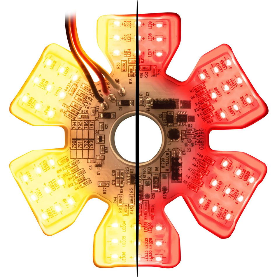 Grand General - Ultra Thin Hex Air Cleaner Dual Color LED Light (Multiple Color Options)