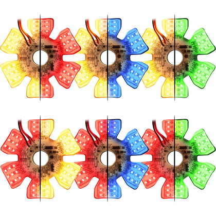 Grand General - Ultra Thin Hex Air Cleaner Dual Color LED Light (Multiple Color Options)